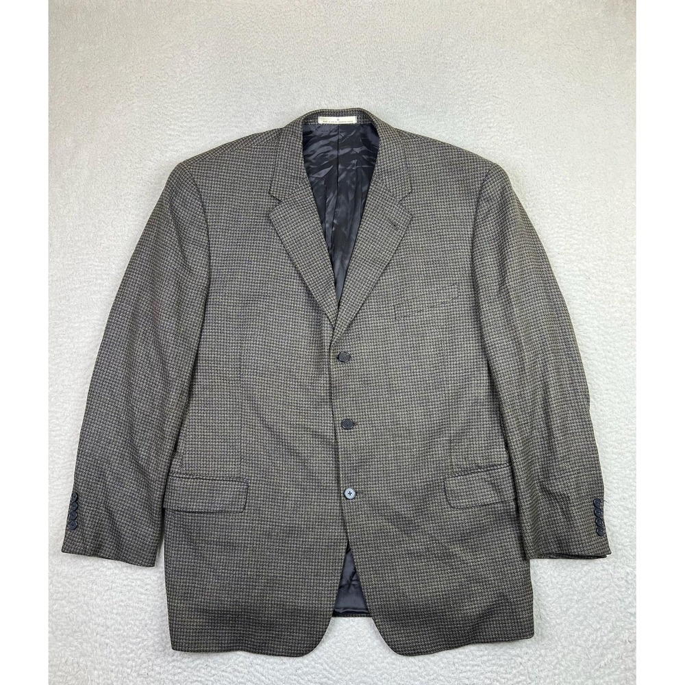 Joseph Abboud Blazer Mens 48L Gray Wool Silk Sports Coat Jacket Nordstrom USA